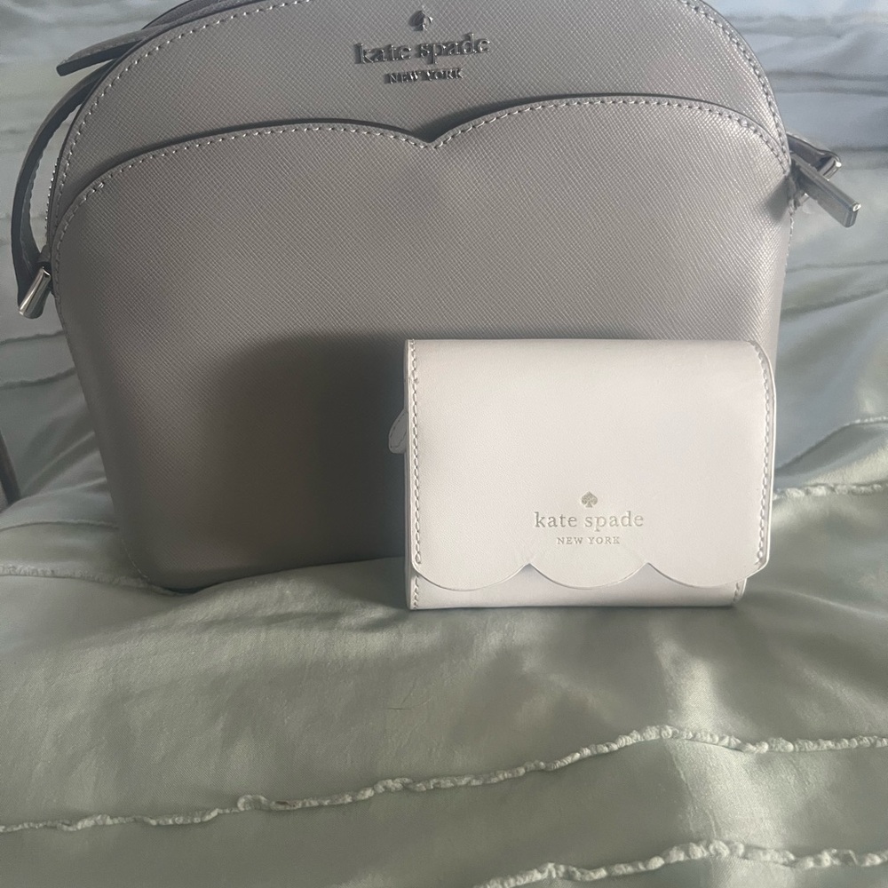 Kate Spade New York Payton Dome Crossbody and scalloped wallet